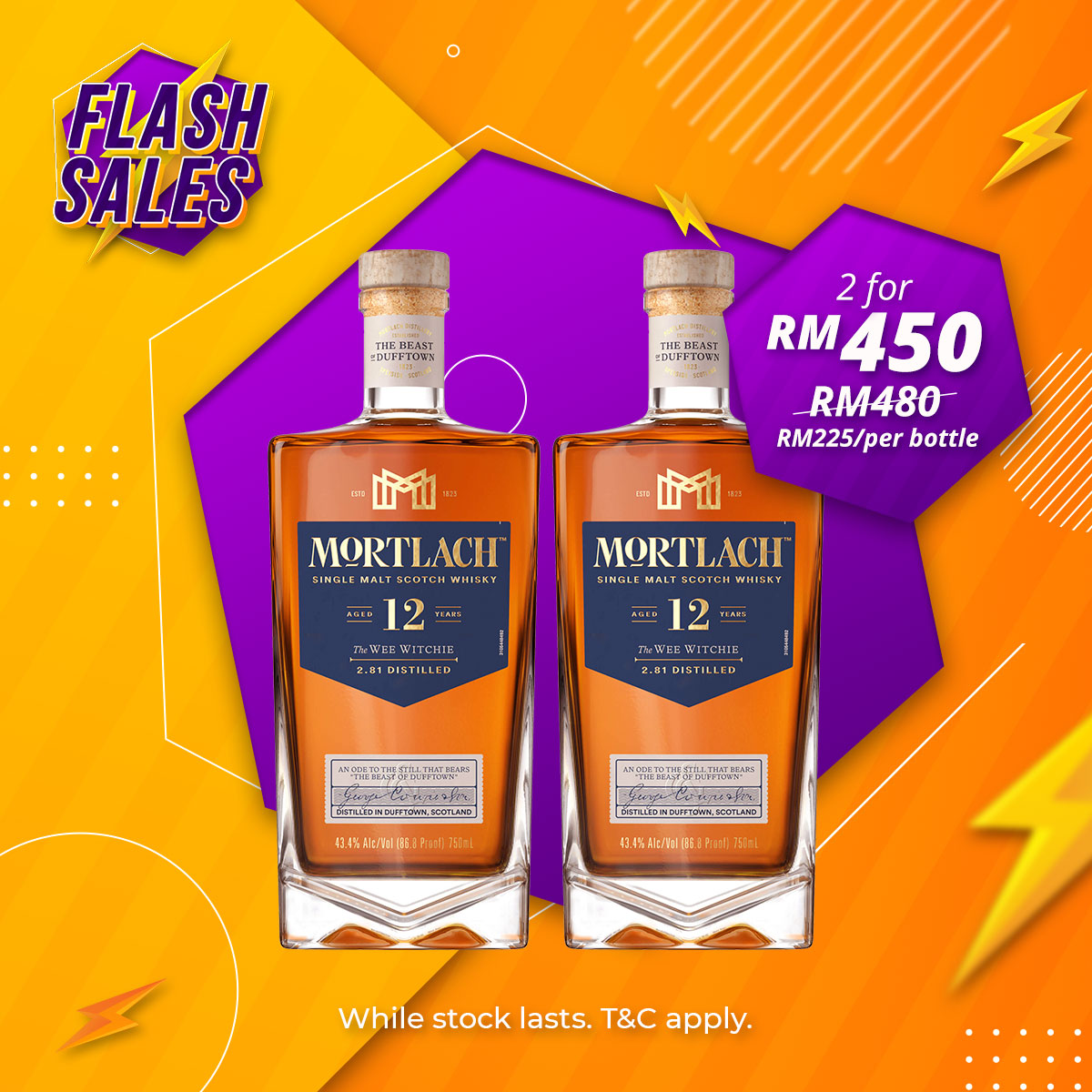 Flash Sale - Mortlach 12 Years Speyside Single Malt Scotch [700ML] x 2