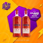 Flash Sale - Martell V.S.O.P Red Barrel Brandy [1000ML] x 2