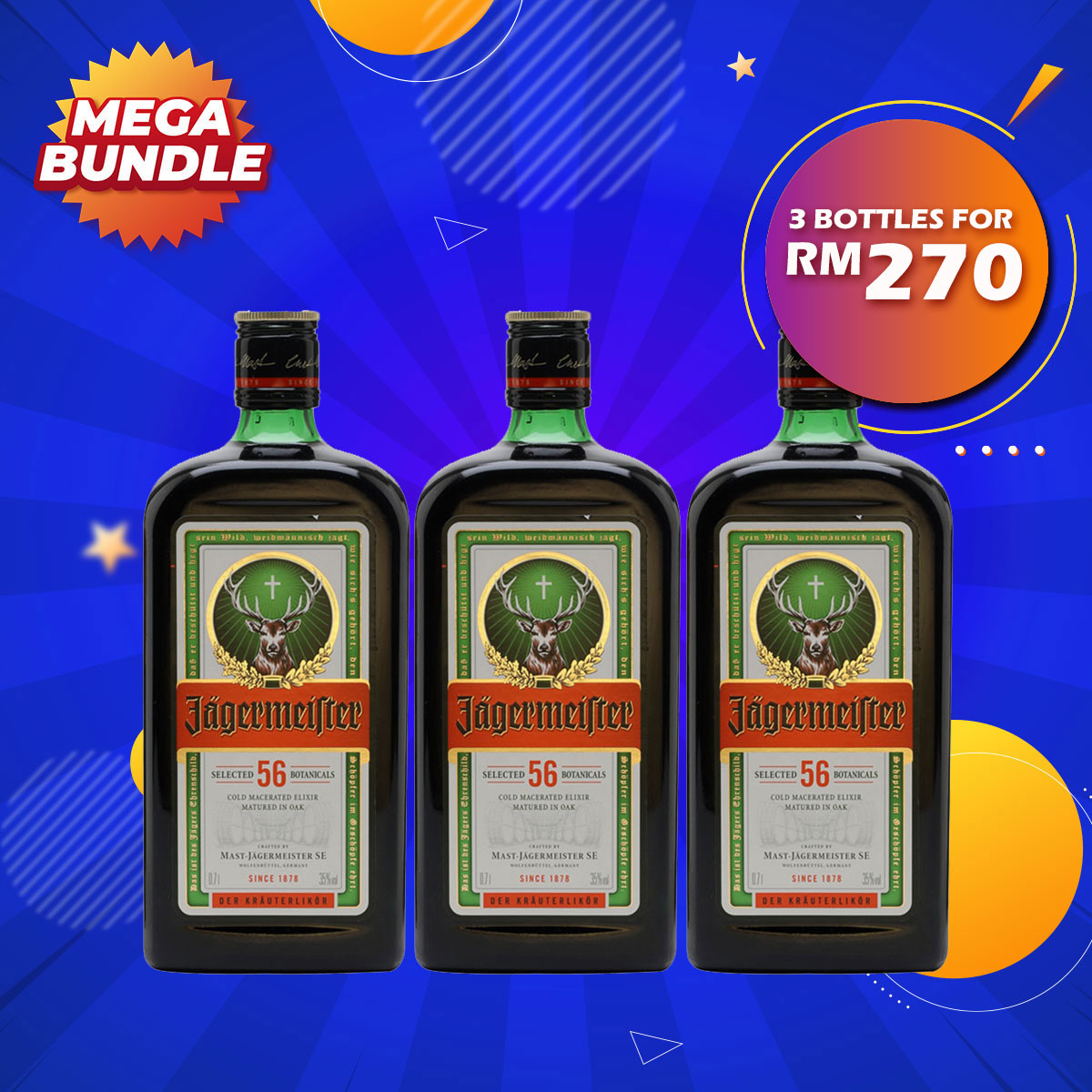 Mega Big Bundle - Jägermeister Liqueur [700ML] x 3