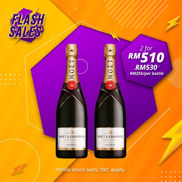Flash Sale - Moet & Chandon Imperial Champagne [750ML] x 2