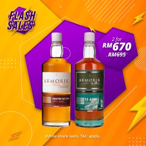 Flash Sale - Armorik Maître de Chai & 15 Years 2022 Edition Single Malt Whisky [700ML]