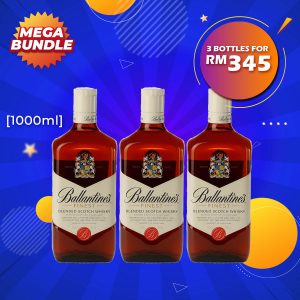 Mega Big Bundle - Ballantine's Finest Blended Scotch Whisky [1000ML] x 3