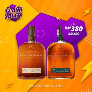 Flash Sale - Woodford Reserve Rye & Bourbon Whisky [700ML]