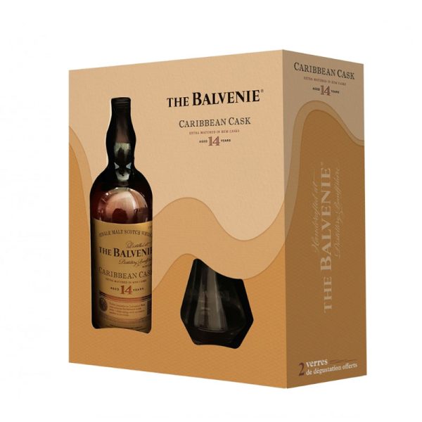 Balvenie 14 Years Caribbean Cask [Free 2 Glasses] [700ML]