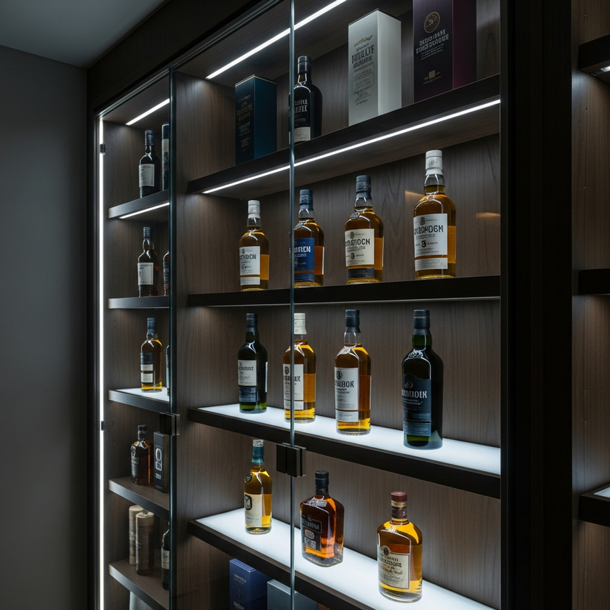 To illustrate the best practices for storing whisky in Malaysia's tropical climate, as detailed in the storage and serving tips section.