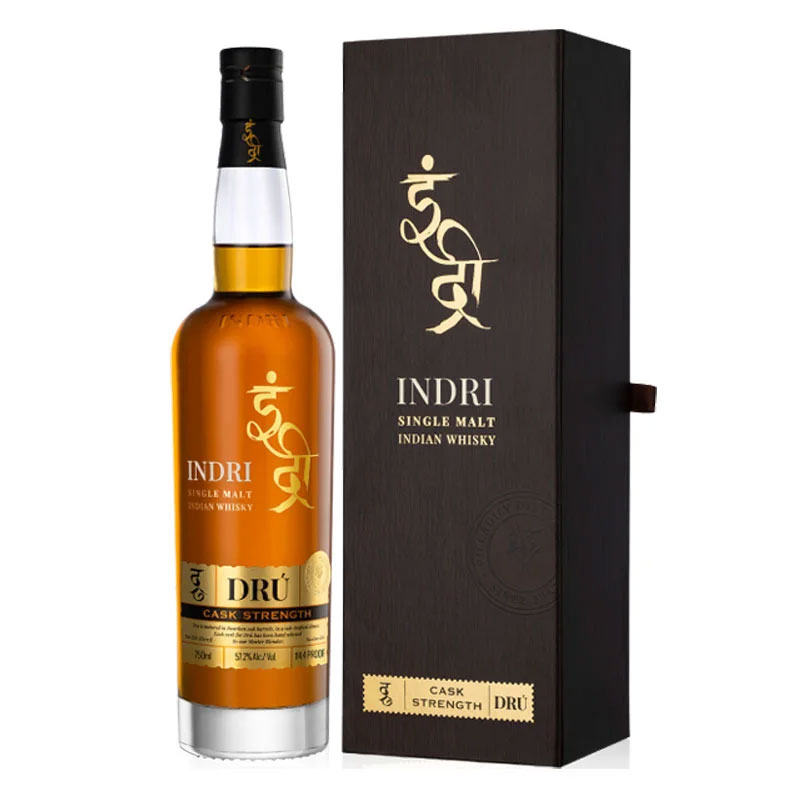 Indri Dru Cask Strength Indian Single Malt Whisky [700ML]