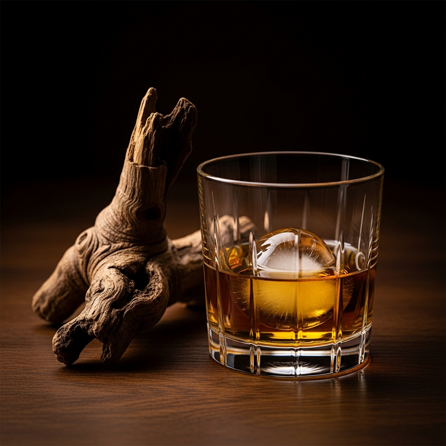 To visually represent the unique flavor profile of Yamazaki, specifically highlighting the influence of Mizunara oak as discussed in the article.