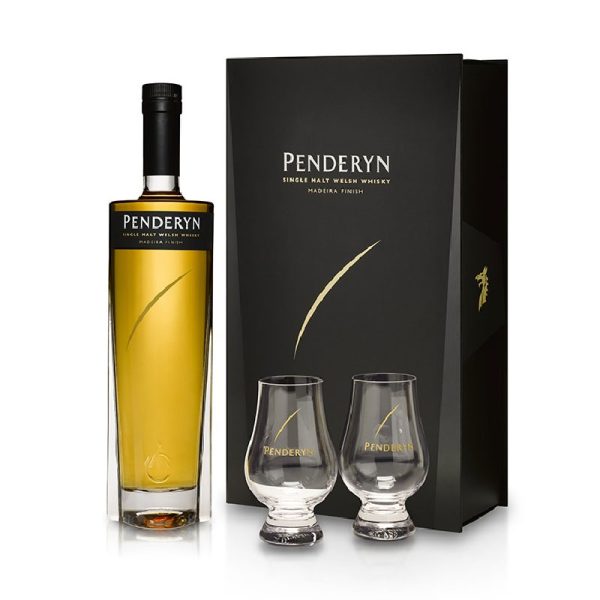 Penderyn Madeira Single Malt Welsh Whisky [2 Glasses][700ML]
